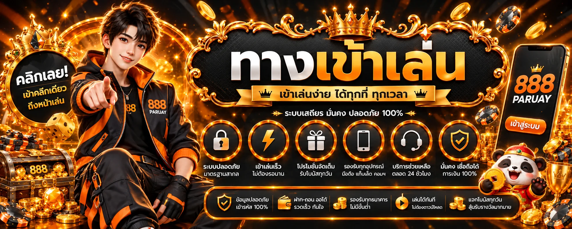 ภาพประกอบ 888PARUAY ทางเข้าและเข้าสู่ระบบอย่างปลอดภัย