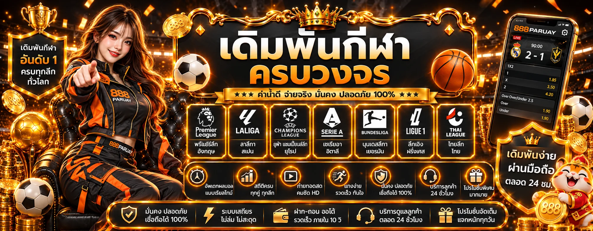 ภาพประกอบ 888PARUAY กีฬา เช็กผลบอลและอ่านตลาดเดิมพันให้เข้าใจ